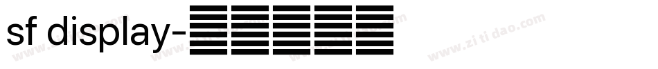 sf display字体转换
